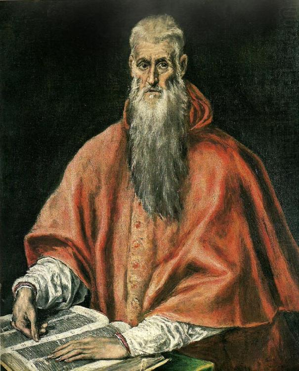 st. jerome as a cardinal, El Greco